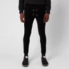 Balmain Men's Monogram Jacquard Velvet Sweatpants - Black - Image 1