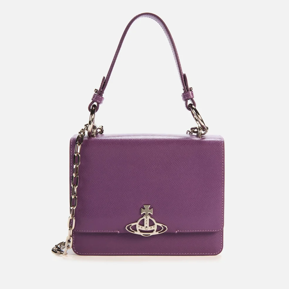 Vivienne Westwood Women's Debbie Medium Bag with Flap - Purple Image 1