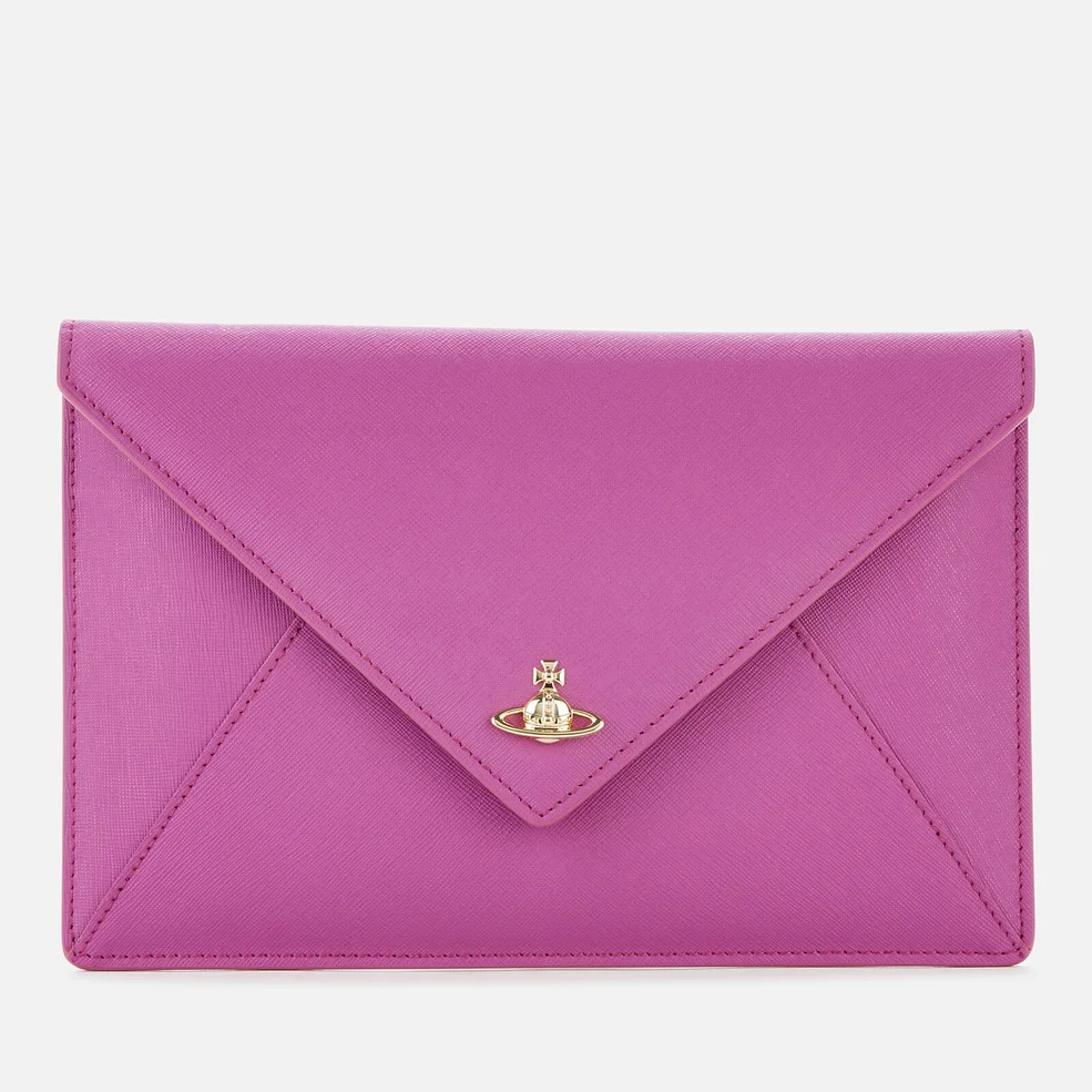 Vivienne Westwood Women's Victoria Envelope Clutch - Purple Image 1