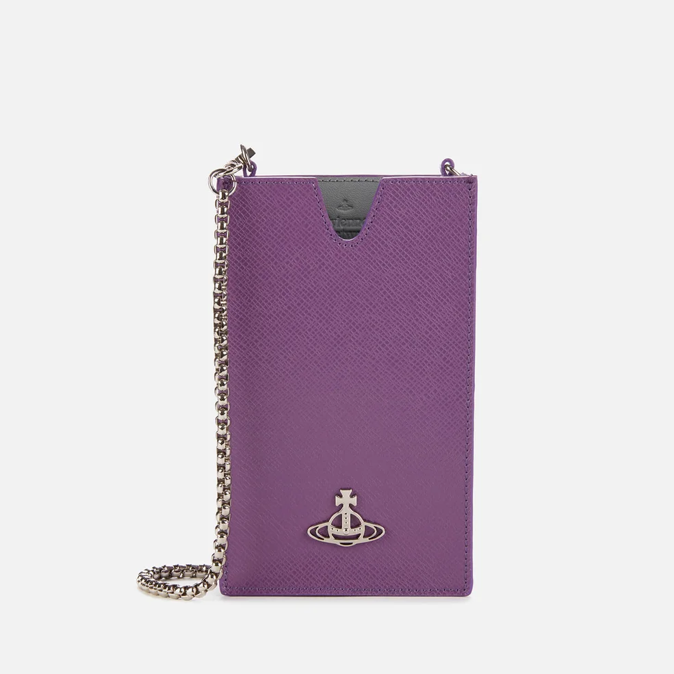 Vivienne Westwood Women's Debbie Phone Chain Bag - Purple Image 1