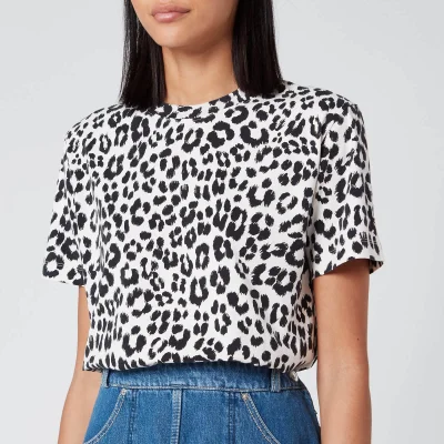 KENZO Women's Loose Fit T-Shirt All Over - Leopard