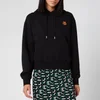 KENZO Women's Boxy Fit Hoodie Tiger Crest - Black - Image 1