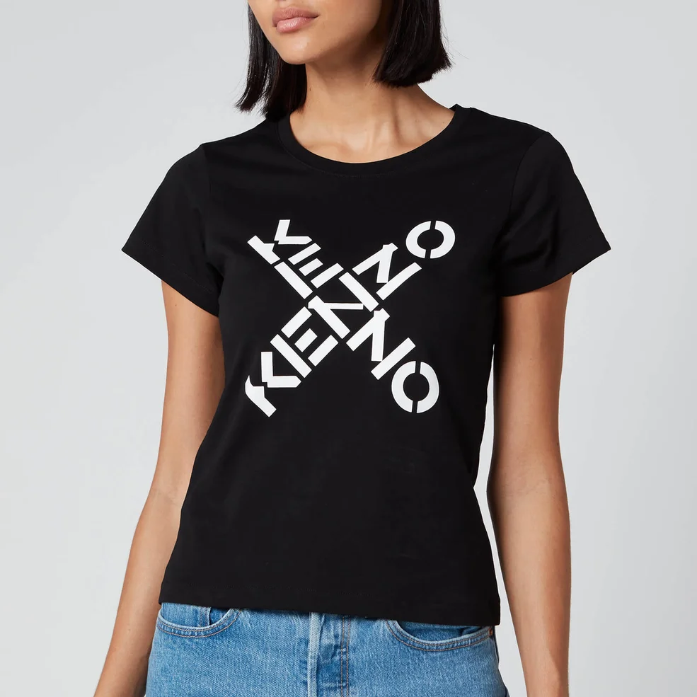 KENZO Women's Small Fit T-Shirt KENZO Sport - Black Image 1