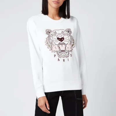 KENZO Women's Icon Classic Tiger Sweatshirt - White