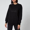 KENZO Women's Embossed Loose Sweatshirt - Black - Image 1