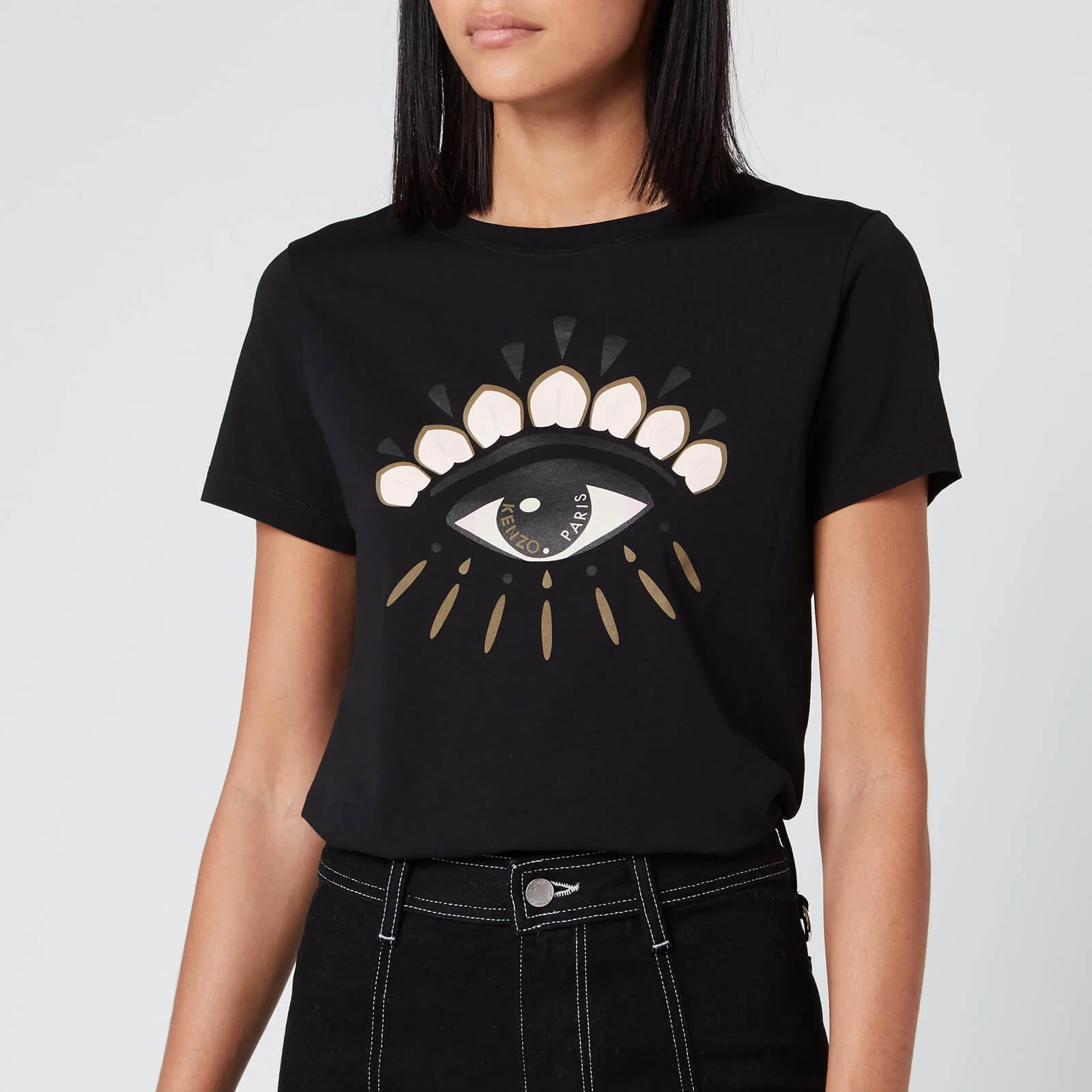 KENZO Women's Icon Classic T-Shirt Eye - Black Image 1