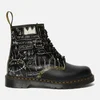 Dr. Martens X Basquiat1460 Leather 8-Eye Boots - White/Black - Image 1