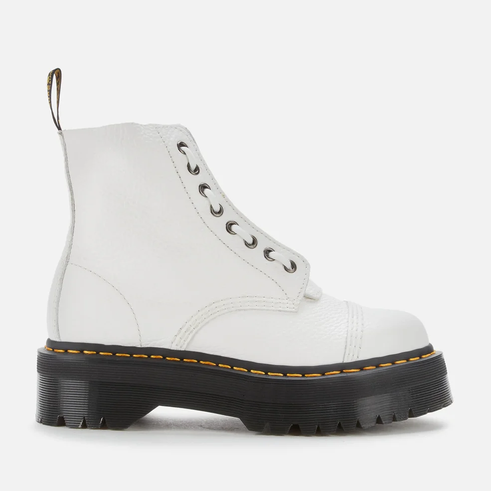 Dr. Martens Women's Sinclair Leather Zip Front Boots - White Image 1