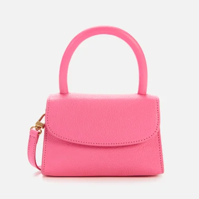 BY FAR Women's Mini Grained Shoulder Bag - Hot Pink
