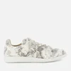 Maison Margiela Men's Replica Leather Low Top Trainers - Grey Shade/White Painter - Image 1