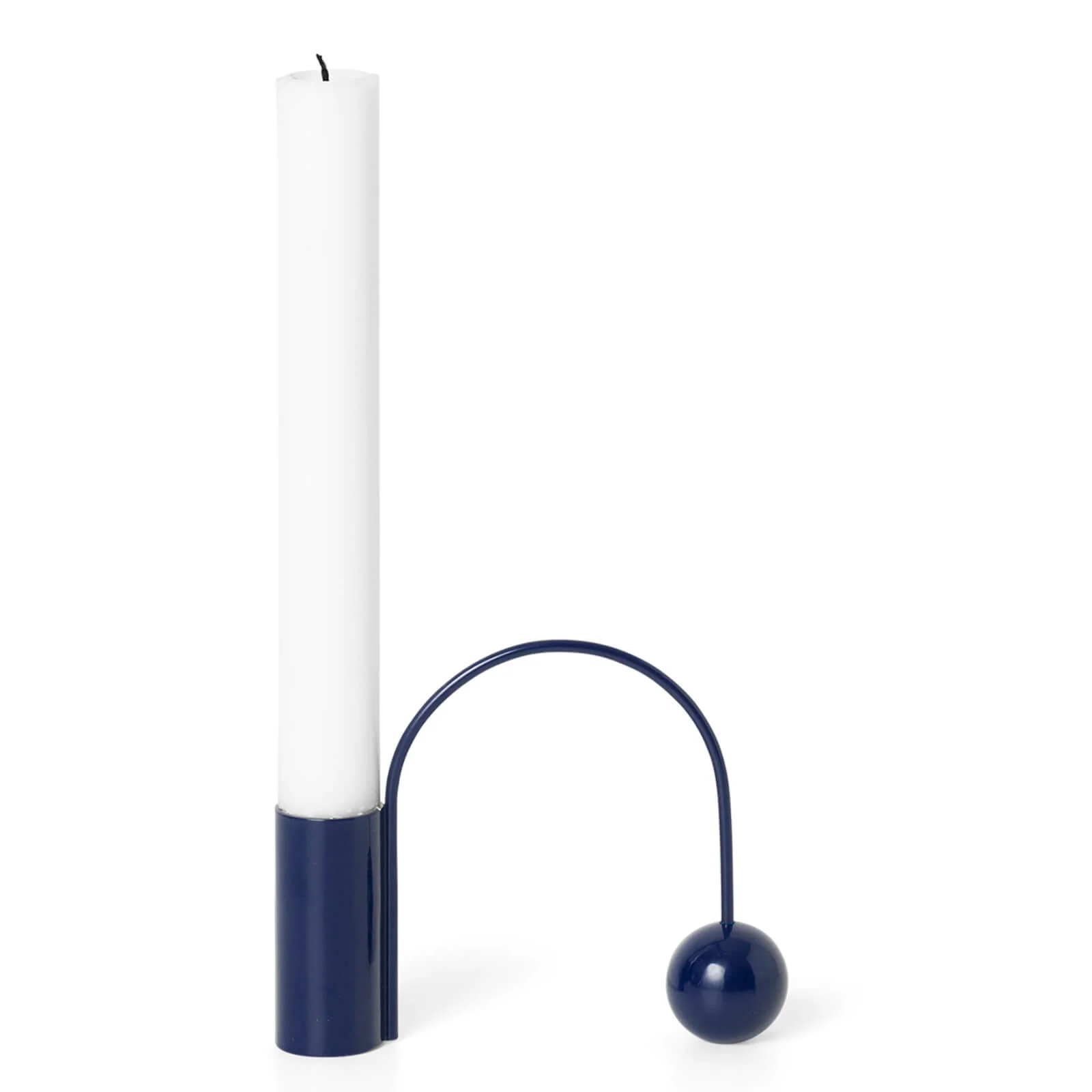 Ferm Living Balance Candle Holder - Deep Blue Image 1
