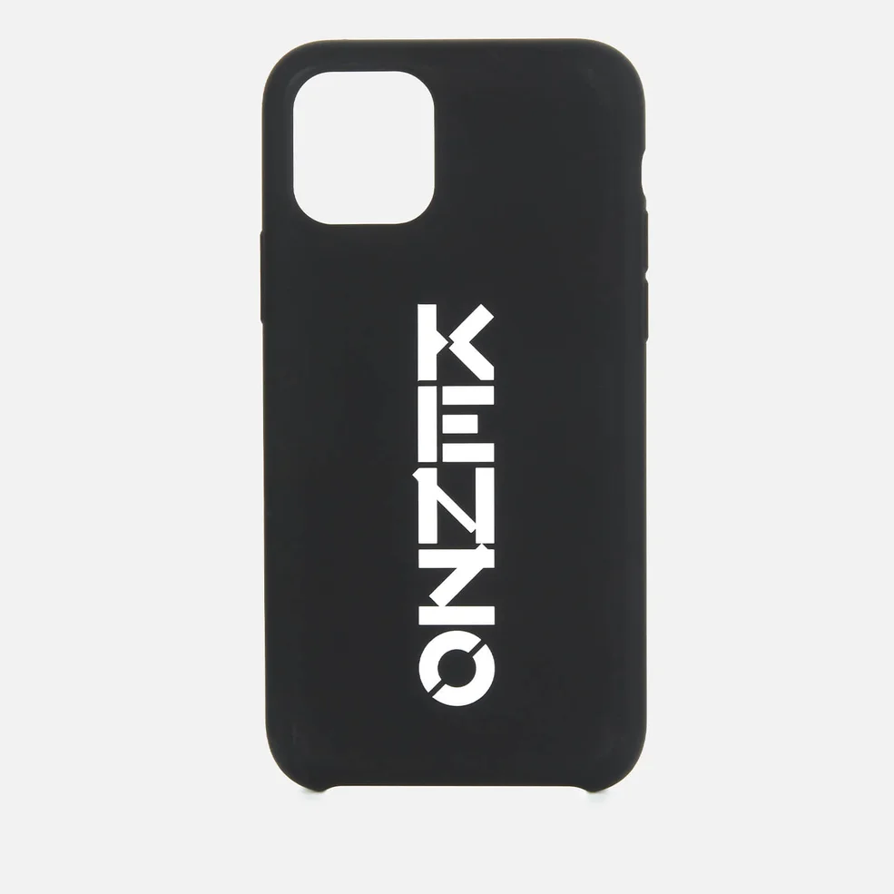 KENZO iPhone 11 Pro Max Vertical Logo Phone Case - Black Image 1