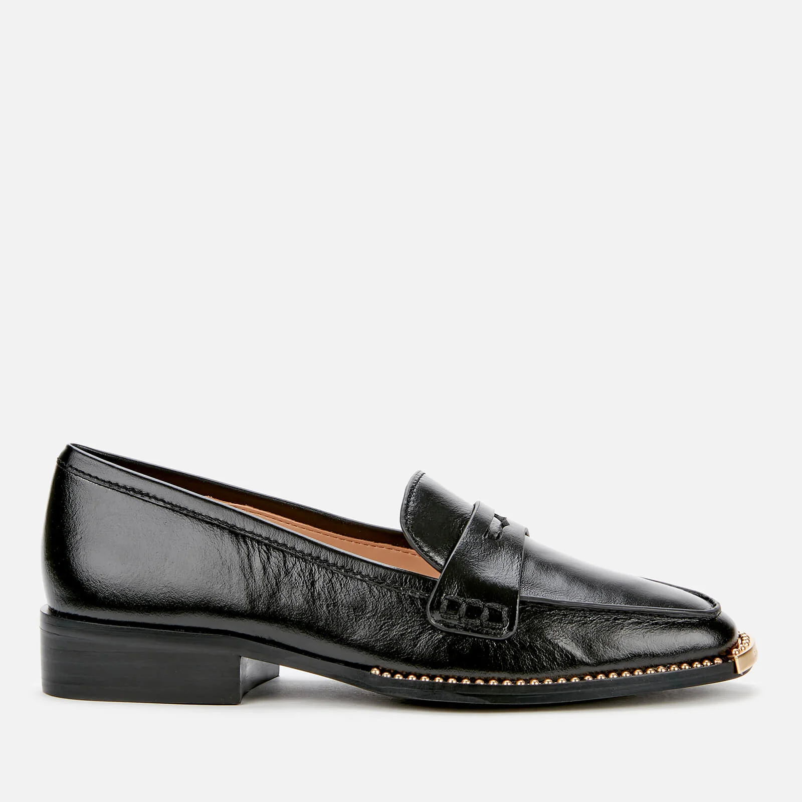 Coach Women's Nelli Leather Loafers - Black Image 1