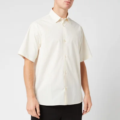 KENZO Men's Casual Short Sleeve Shirt - Ecru