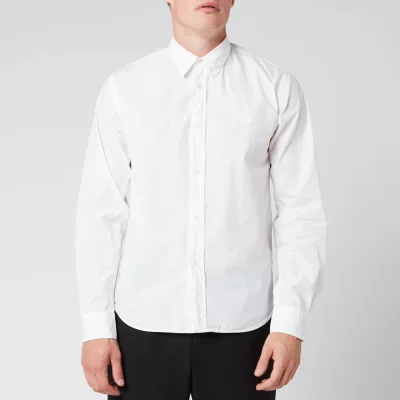 KENZO Men's Tiger Crest Poplin Shirt - White