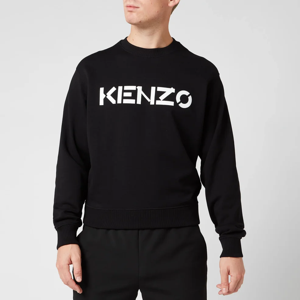 KENZO Men's Logo Classic Sweatshirt - Black Image 1