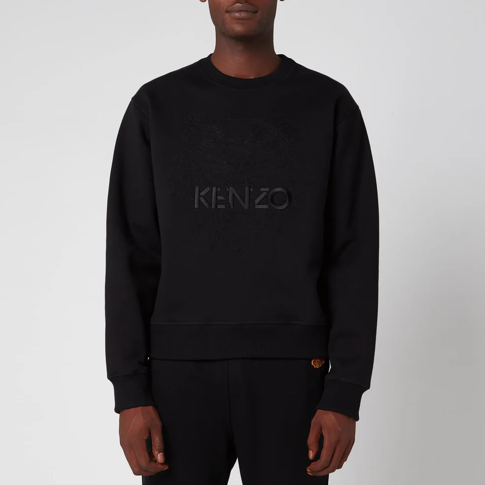 KENZO Men's Embossed Tiger Sweatshirt - Black Image 1
