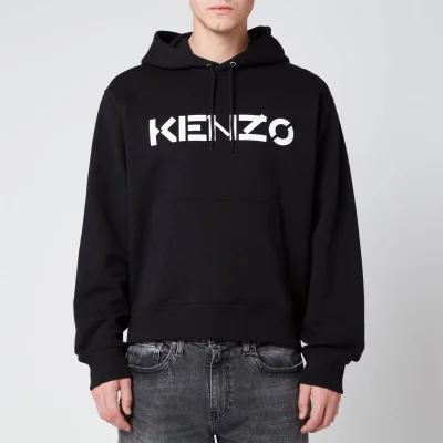 KENZO Men's Logo Classic Hooded Sweatshirt - Black