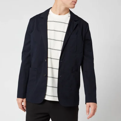 KENZO Men's Casual Two Button Jacket - Navy Blue