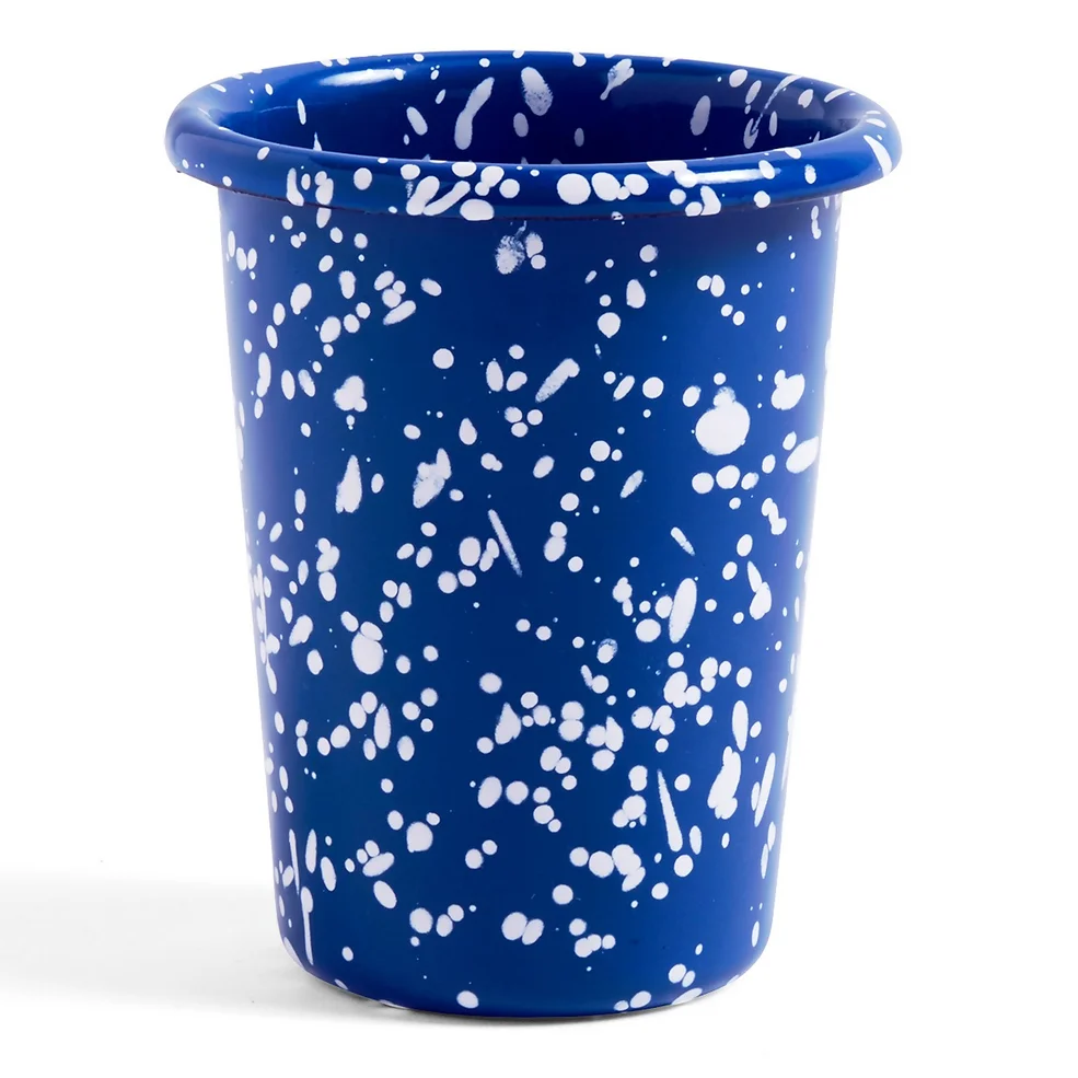 HAY Enamel Cup - Blue Speckle Image 1