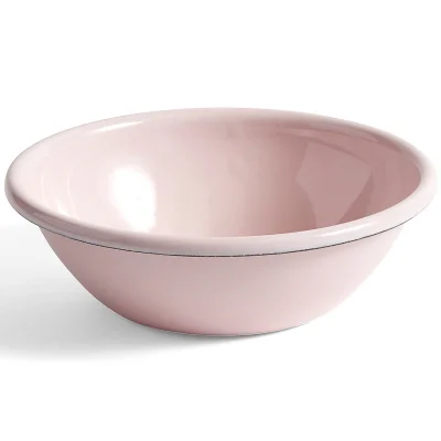 HAY Enamel Serving Bowl - Soft Pink