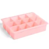 HAY Square Ice Cube Tray - Pink - XL - Image 1