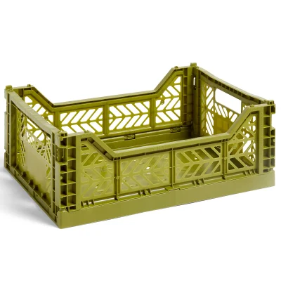 HAY Colour Crate - Olive - M