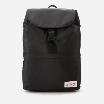A.P.C. Men's Protection Snap Buckle Backpack - Black