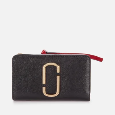 Marc Jacobs Women's Compact Wallet - Black/Chianti