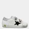 Golden Goose Toddlers' Old School Trainers - White/Black/Leopard - Image 1