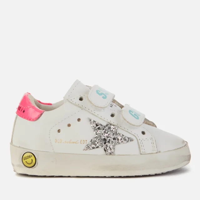 Golden Goose Toddlers' Old School Trainers - White/Silver/Fuchsia