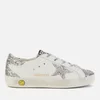 Golden Goose Kids' Superstar Trainers - White/Silver - Image 1