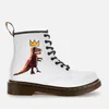 Dr. Martens Basquiat Kids' 1460 Leather Lace-Up Boots - White - Image 1