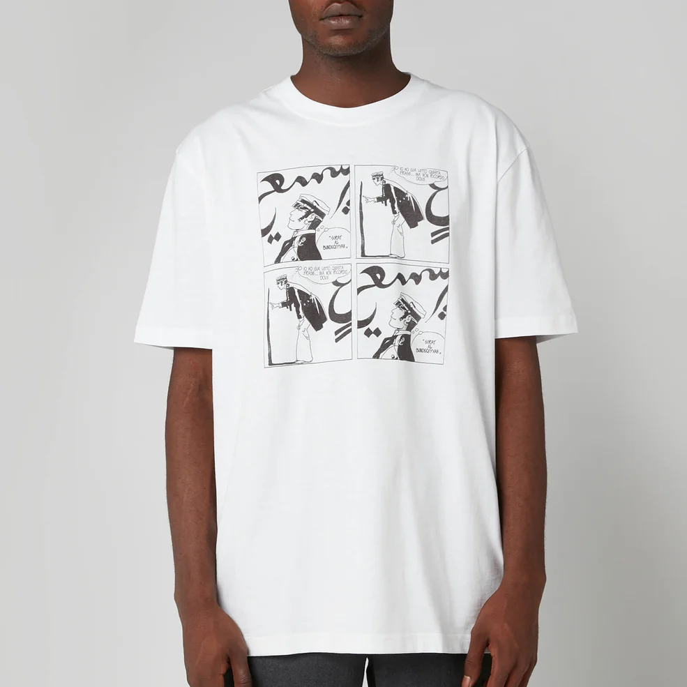 Lanvin Men's Cartoon Print T-Shirt - White Image 1