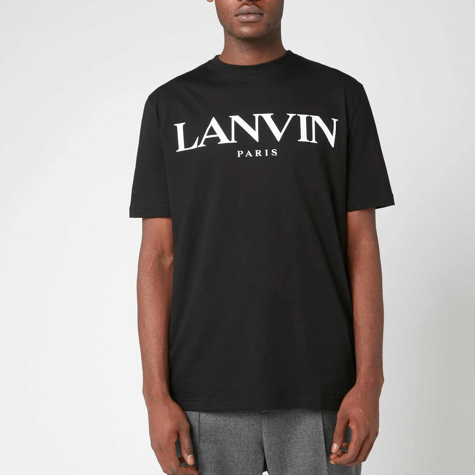 Lanvin Men's Chest Logo T-Shirt - Black Image 1