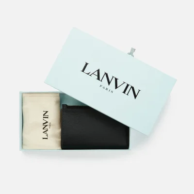 Lanvin Men's Large Zipped Card Wallet - Black