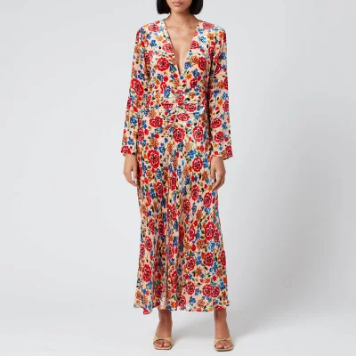 RIXO Women's Mel Maxi Dress - Swirl Floral Print