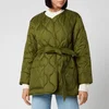 Barbour X ALEXACHUNG Women's Martha Cropped Quilt Jacket - Vintage Green - Image 1