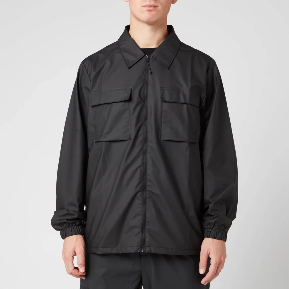 Rains Ultralight Zip Shirt - Black Image 1