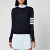 Thom Browne Women's Relaxed Fit Crew Neck Pullover - Navy - Image 1