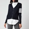 Thom Browne Women's Relaxed Fit V Neck Cardigan - Navy - Image 1