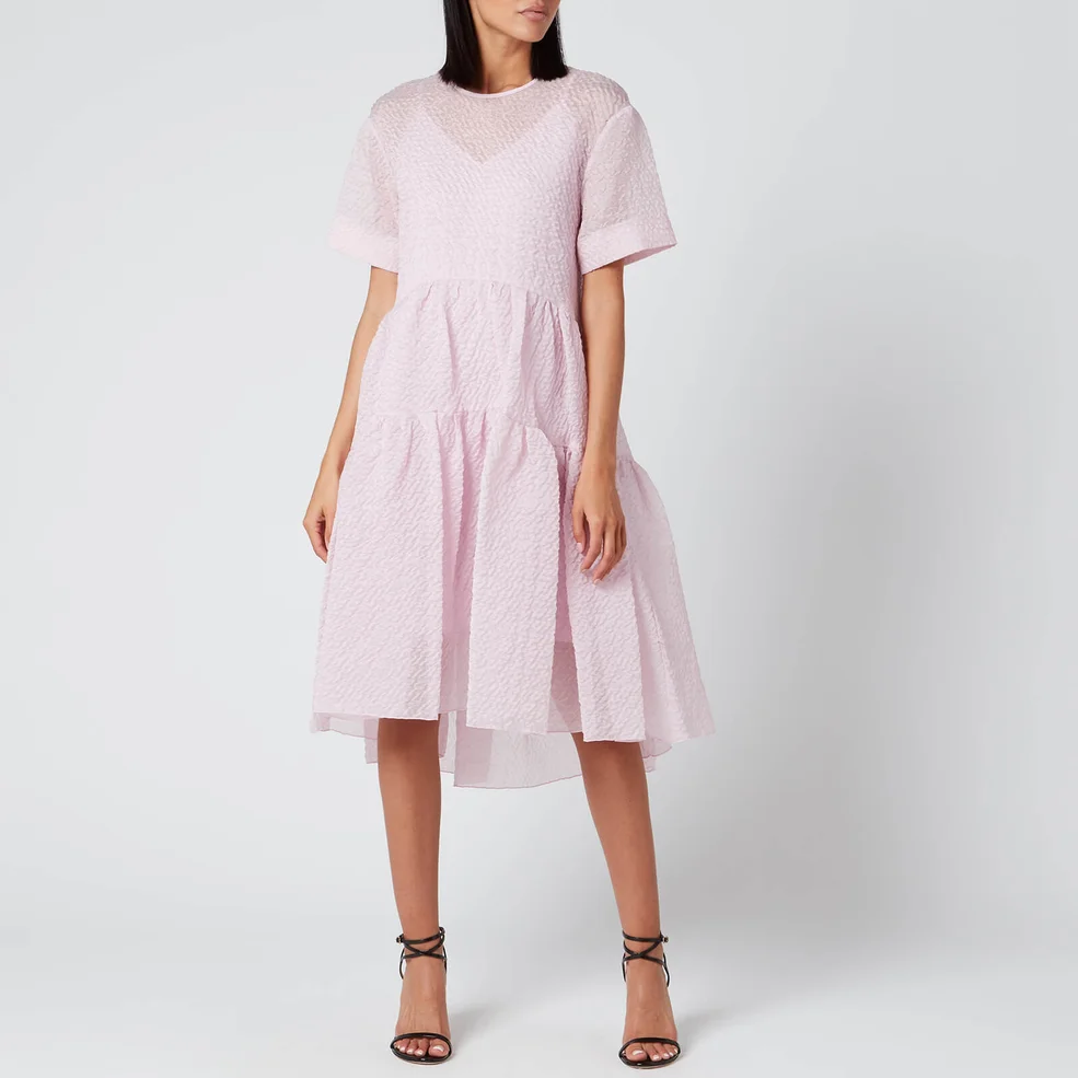 Victoria, Victoria Beckham Women's Exaggerated Cocoon Dress - Lilac Pink Image 1