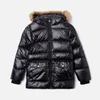 Pyrenex Girls' Authentic Shiny Synthetic Fur Jacket - Black - Image 1