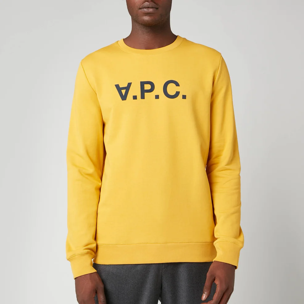 A.P.C. Men's VPC Sweatshirt - Yellow Image 1