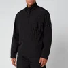 C.P. Company Men's Half Zip Chest Pocket Jacket - Black - Image 1