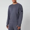 C.P. Company Men's Front Zip Pocket Sweatshirt - Ombre Blue - Image 1