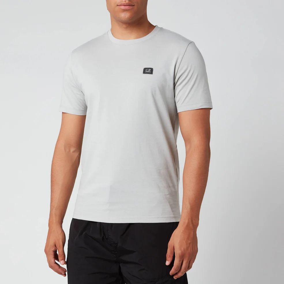C.P. Company Men's Box Logo T-Shirt - Quite Grey Image 1
