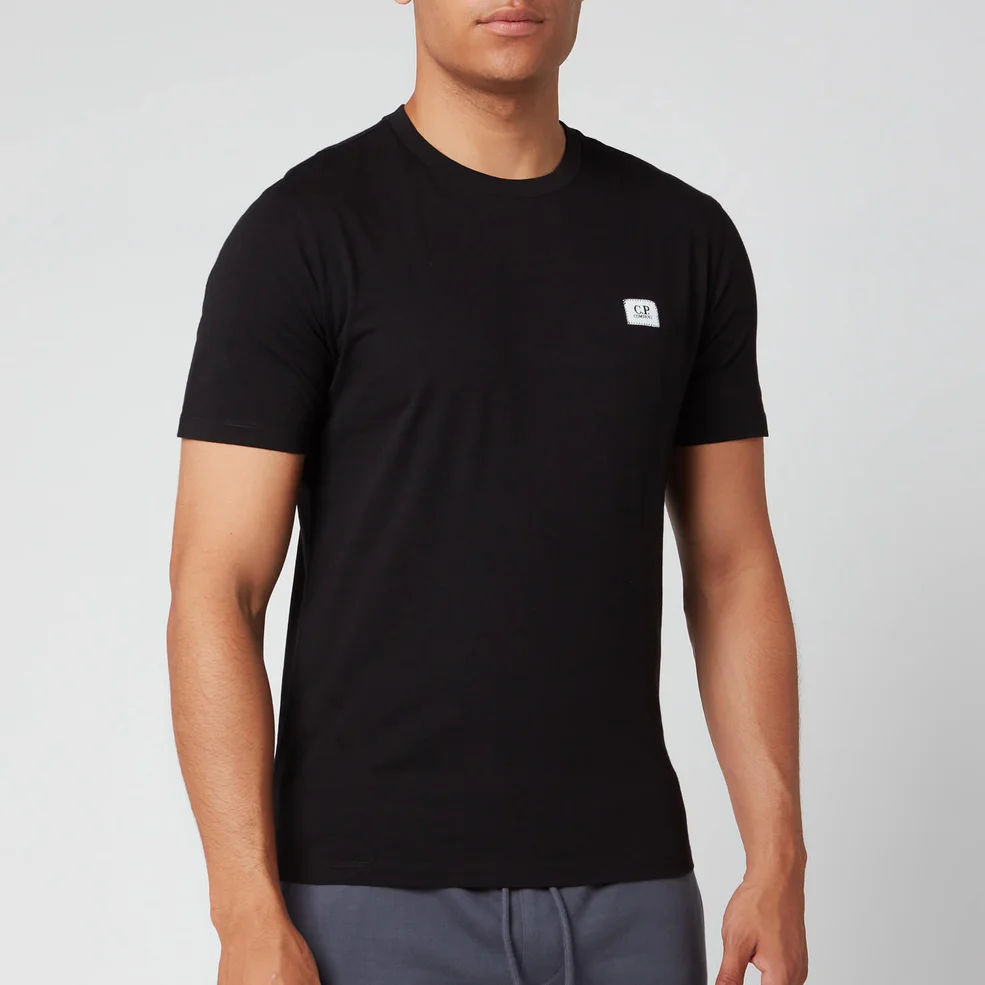 C.P. Company Men's Box Logo T-Shirt - Black Image 1