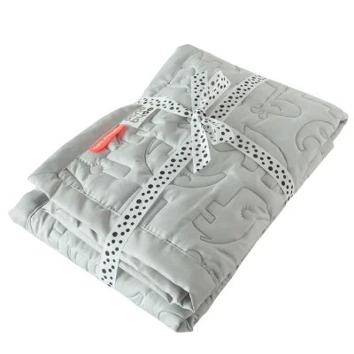 Done by Deer Contour Quilt - Light Grey
