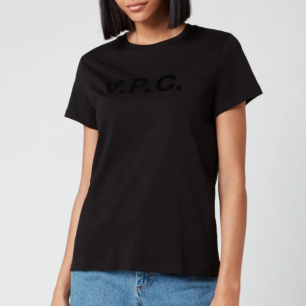 A.P.C. Women's VPC T-Shirt - Black Image 1